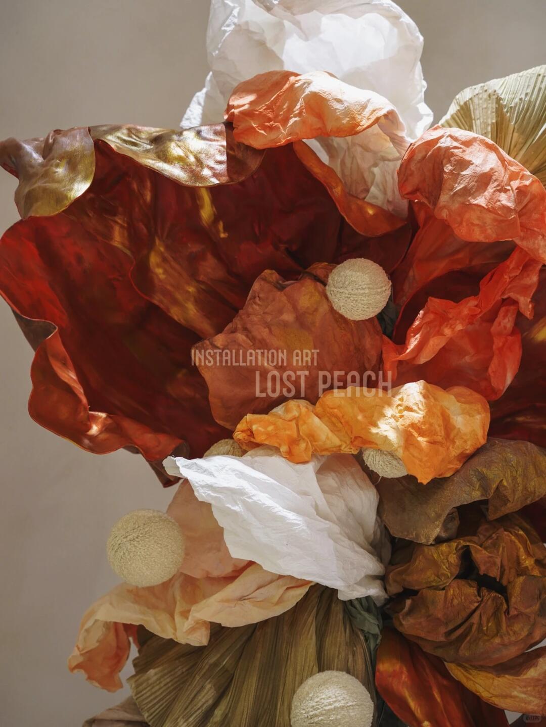 Layered Golden Petals || Grand Opening Art Installation for a Gym| Installation art lostpeach
