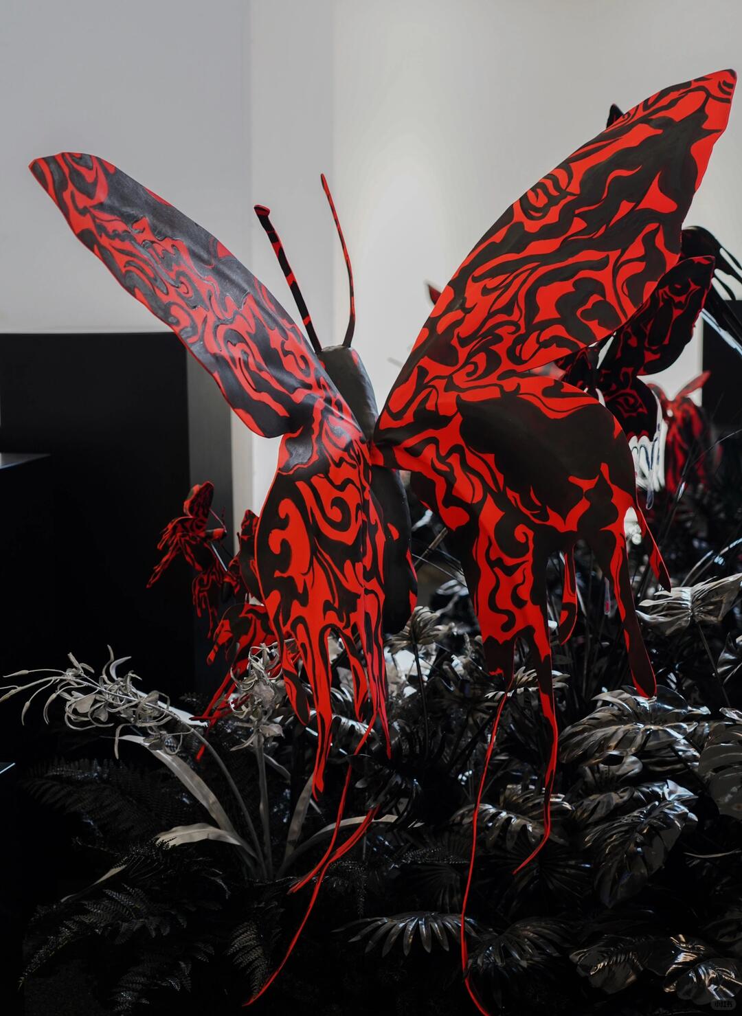 Shanghai Fashion Week Art Installation | Dancing Butterflies Amidst Blooms| Installation art lostpeach