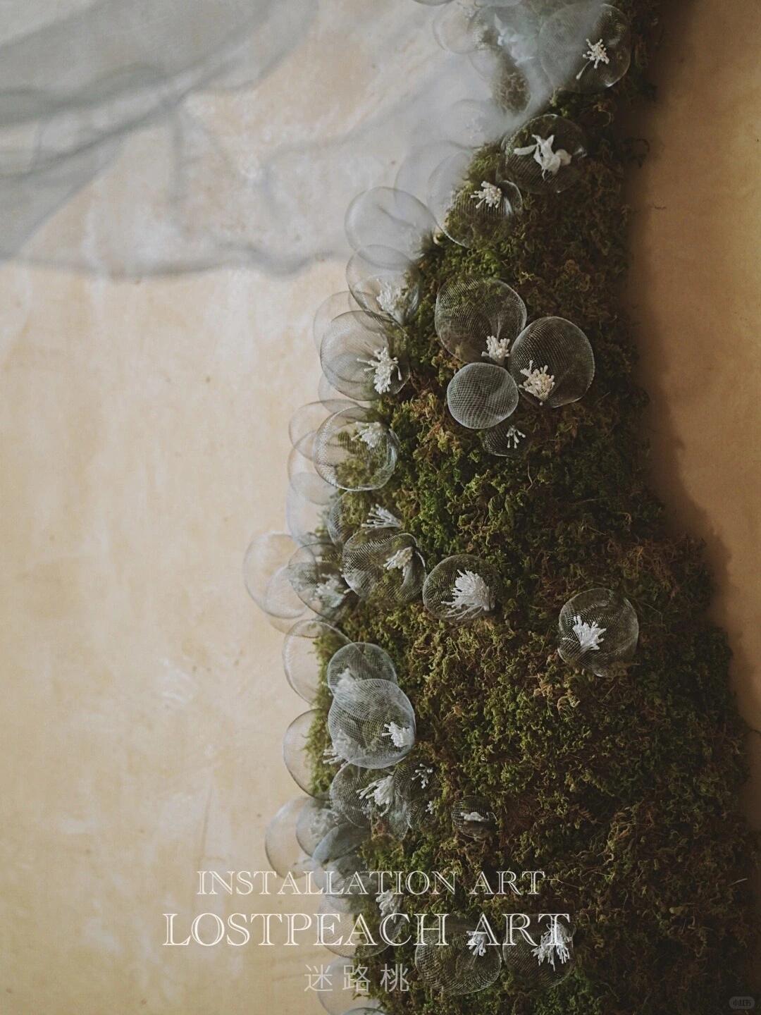 Moss Art Installation New Arrangement | Little Spore‑like Spirits| Installation art lostpeach