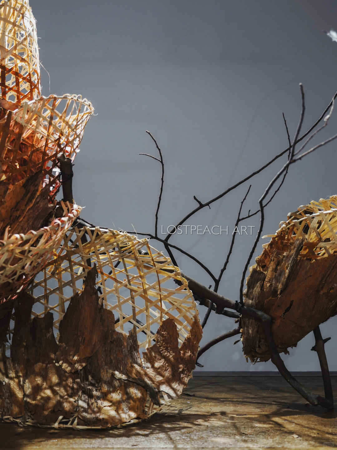 Brand Tea Room Art Installation | Structural Floristry | Falling Leaves| Installation art lostpeach