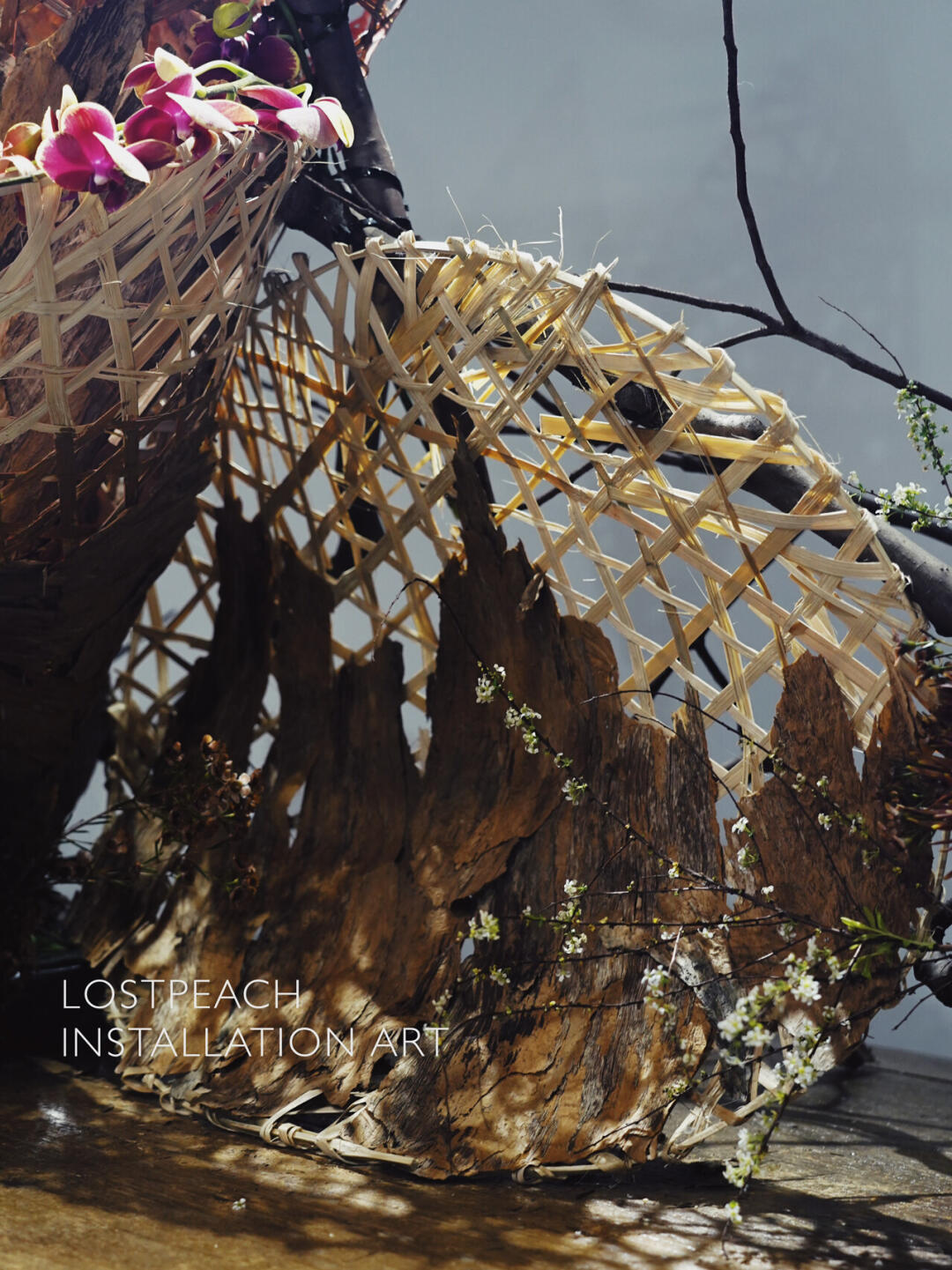 Brand Tea Room Art Installation | Structural Floristry | Falling Leaves| Installation art lostpeach