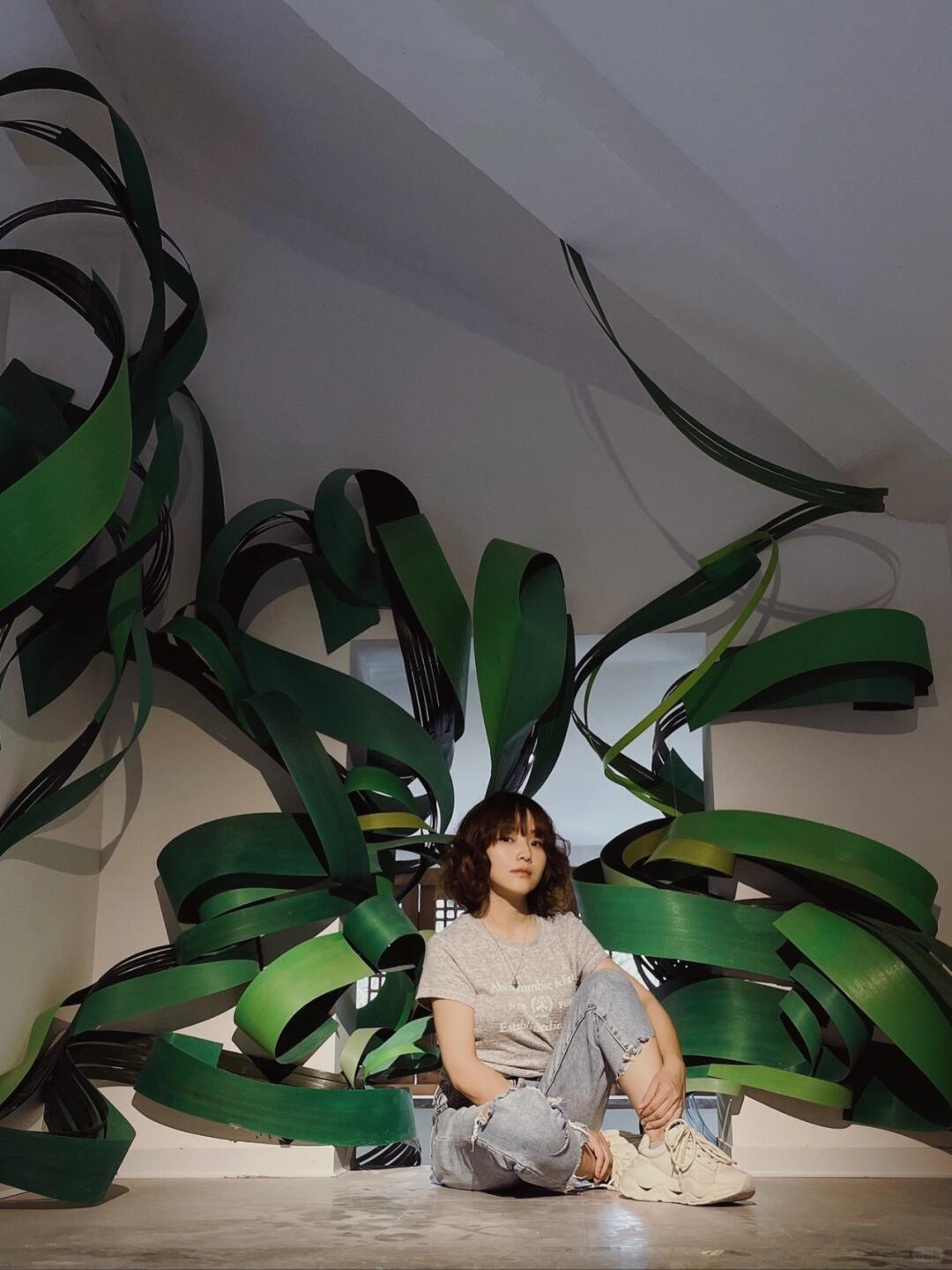 High-End Tea Room Art Installation / Sprouting at Dawn, Bamboo Art Installation| Installation art lostpeach