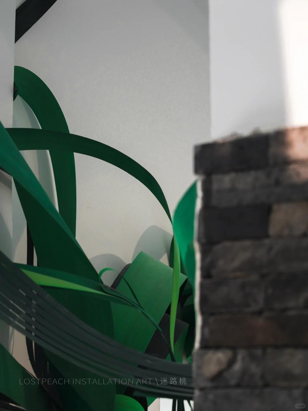 High-End Tea Room Art Installation / Sprouting at Dawn, Bamboo Art Installation| Installation art lostpeach