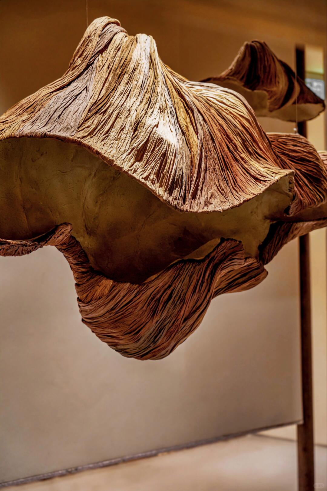 Stalactite Forms, Cliff-like Presence | Paper Art Installation| Installation art lostpeach