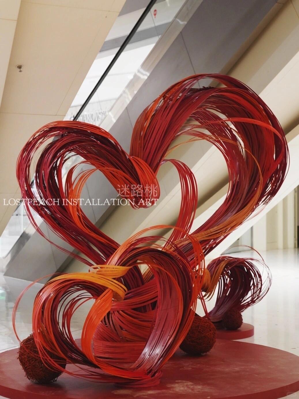 So Many Hearts, Come Take Photos | Installation On Display for Two Months| Installation art lostpeach