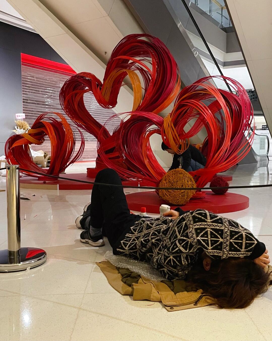 So Many Hearts, Come Take Photos | Installation On Display for Two Months| Installation art lostpeach