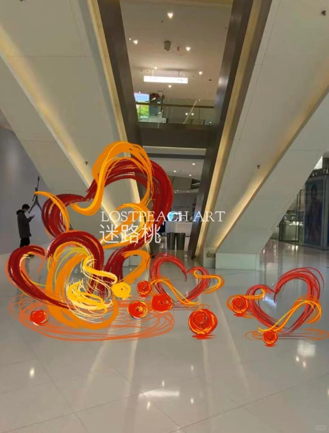 So Many Hearts, Come Take Photos | Installation On Display for Two Months| Installation art lostpeach