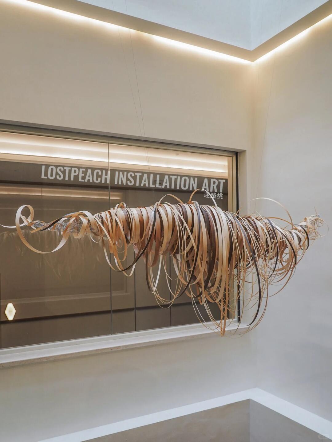 Ten Thousand Meters of Silk Thread, One Thousand Meters of Wooden Slices | Autumnal Ancient-Style Suspended Art Installation| Installation art lostpeach