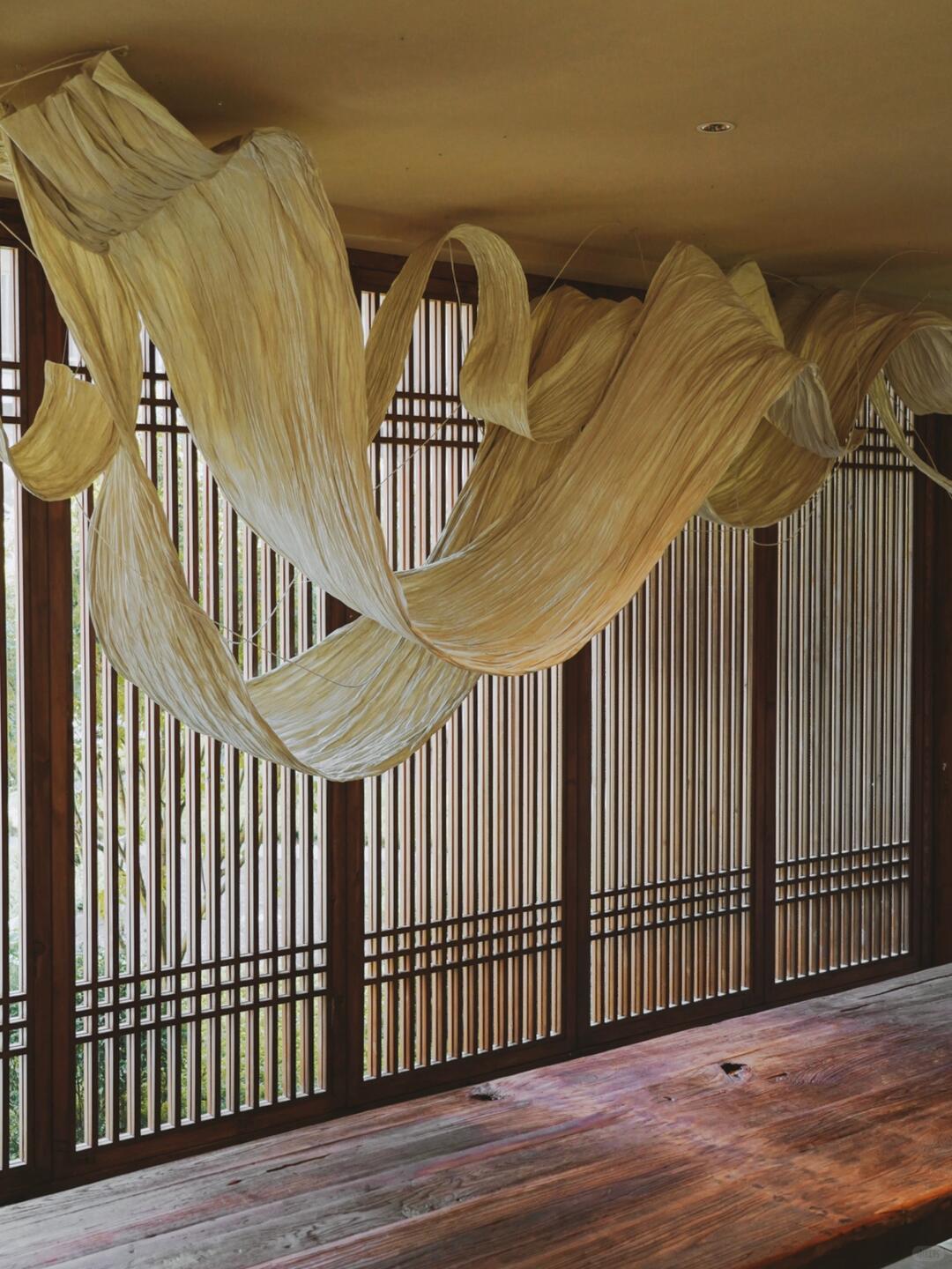 Intangible Cultural Heritage Dried Noodle Art Installation | Inverted Hills in Reflection| Installation art lostpeach