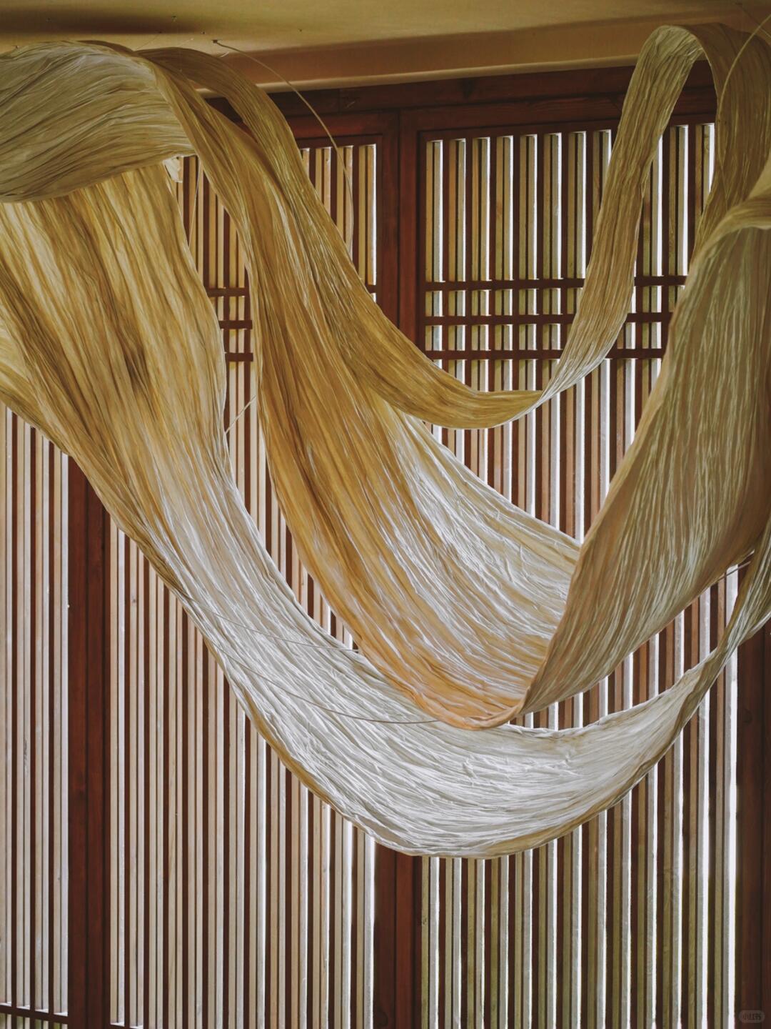 Intangible Cultural Heritage Dried Noodle Art Installation | Inverted Hills in Reflection| Installation art lostpeach