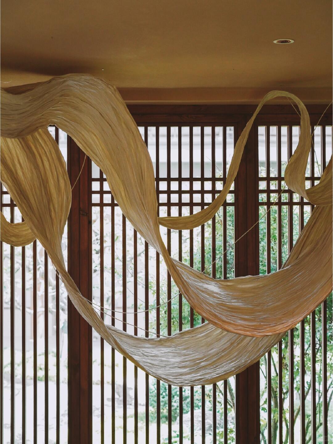 Intangible Cultural Heritage Dried Noodle Art Installation | Inverted Hills in Reflection| Installation art lostpeach