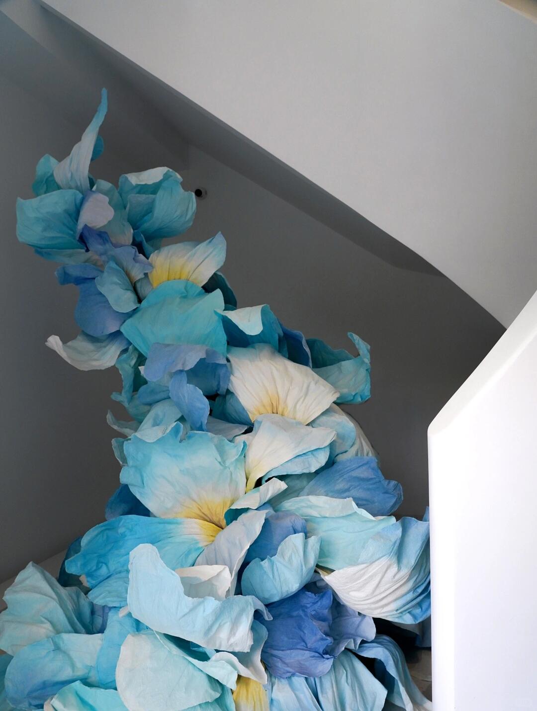 Art Installation | The Dance of Irises, Crisp Summer Hues| Installation art lostpeach
