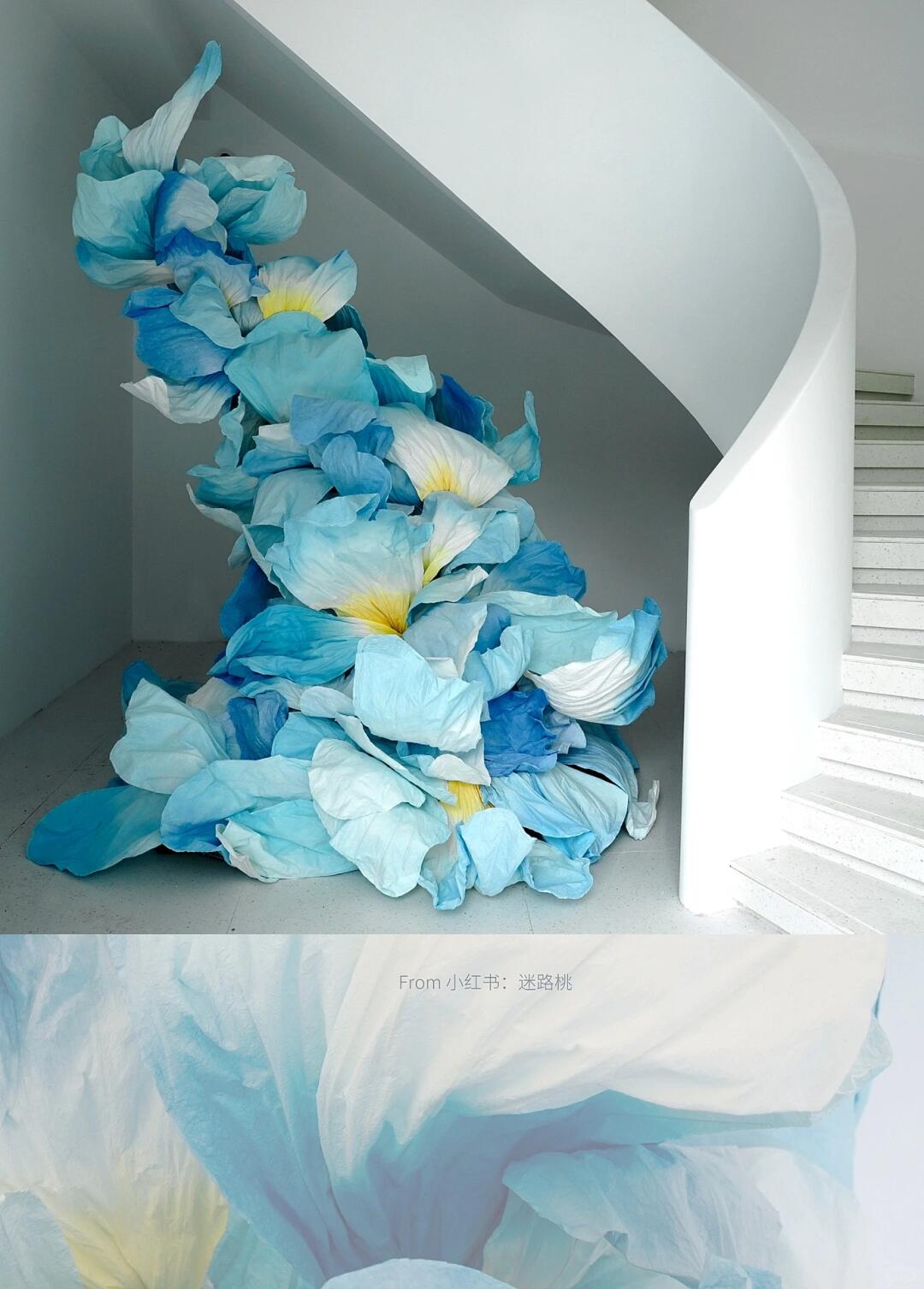 Art Installation | The Dance of Irises, Crisp Summer Hues| Installation art lostpeach