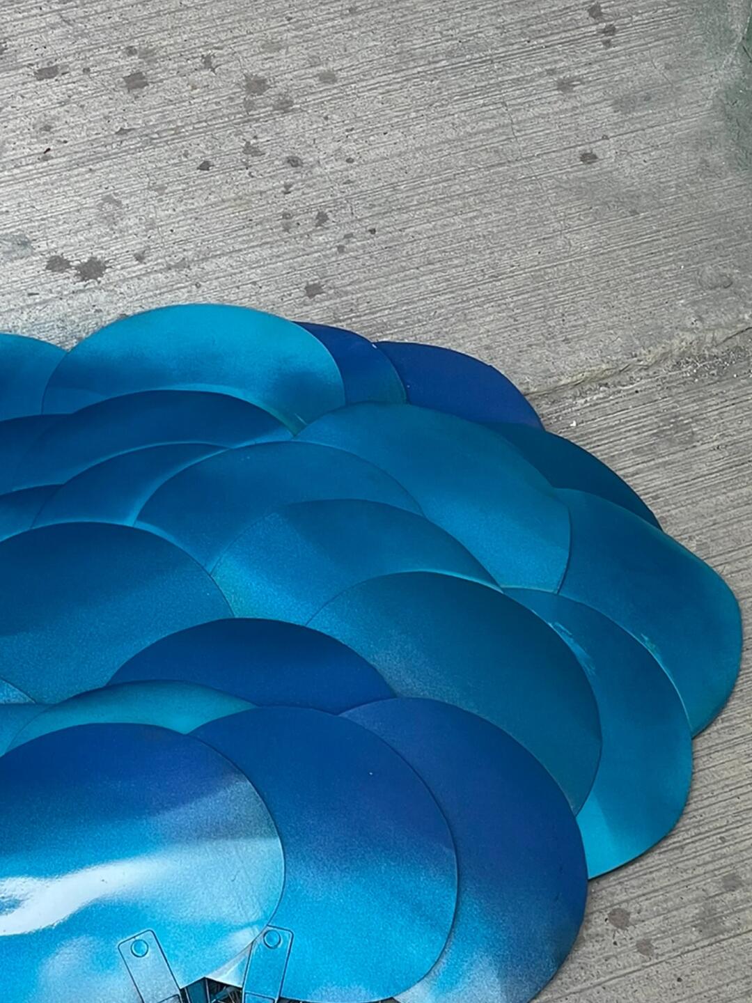 Making an Art Installation from Plastic Dog Fans | Upcycling at Its Finest| Installation art lostpeach