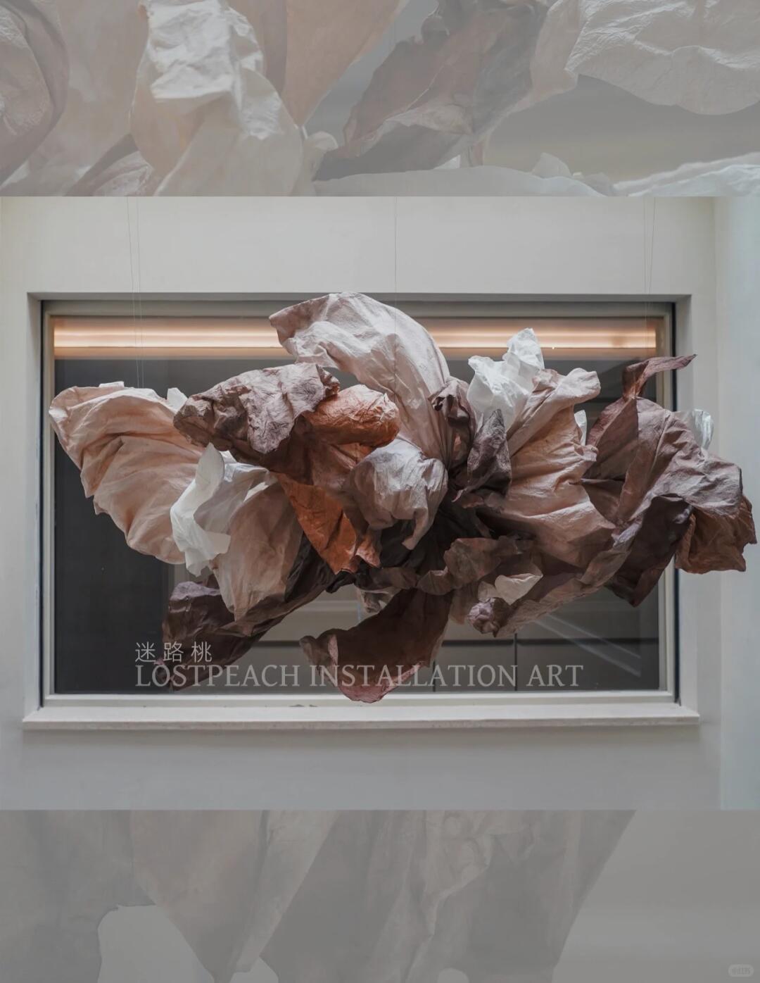 Rich Oil Painting Texture Art Installation | The Infinite Possibilities of Paper Art| Installation art lostpeach