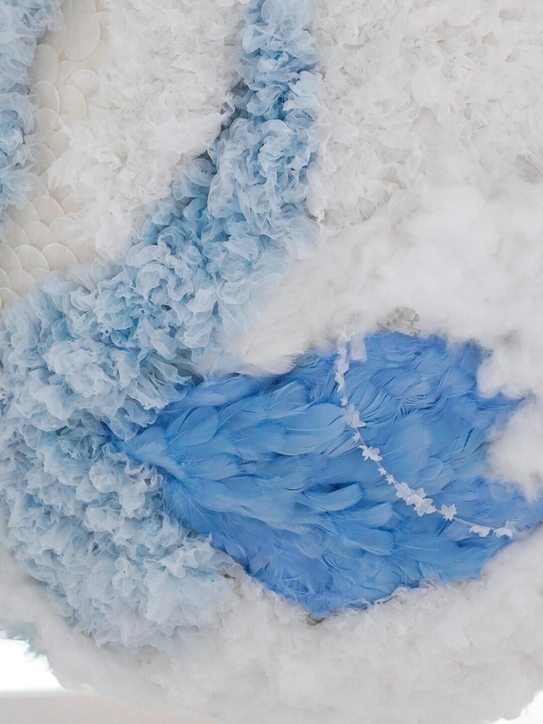 A Fluffy Ocean Planet | Fabric Manipulation Art Installation| Installation art lostpeach