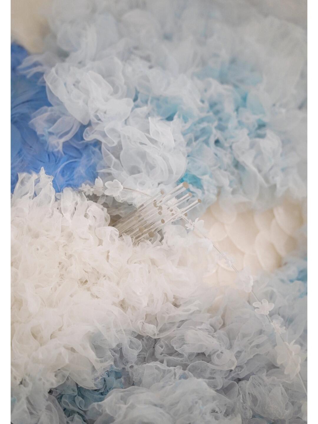 A Fluffy Ocean Planet | Fabric Manipulation Art Installation| Installation art lostpeach