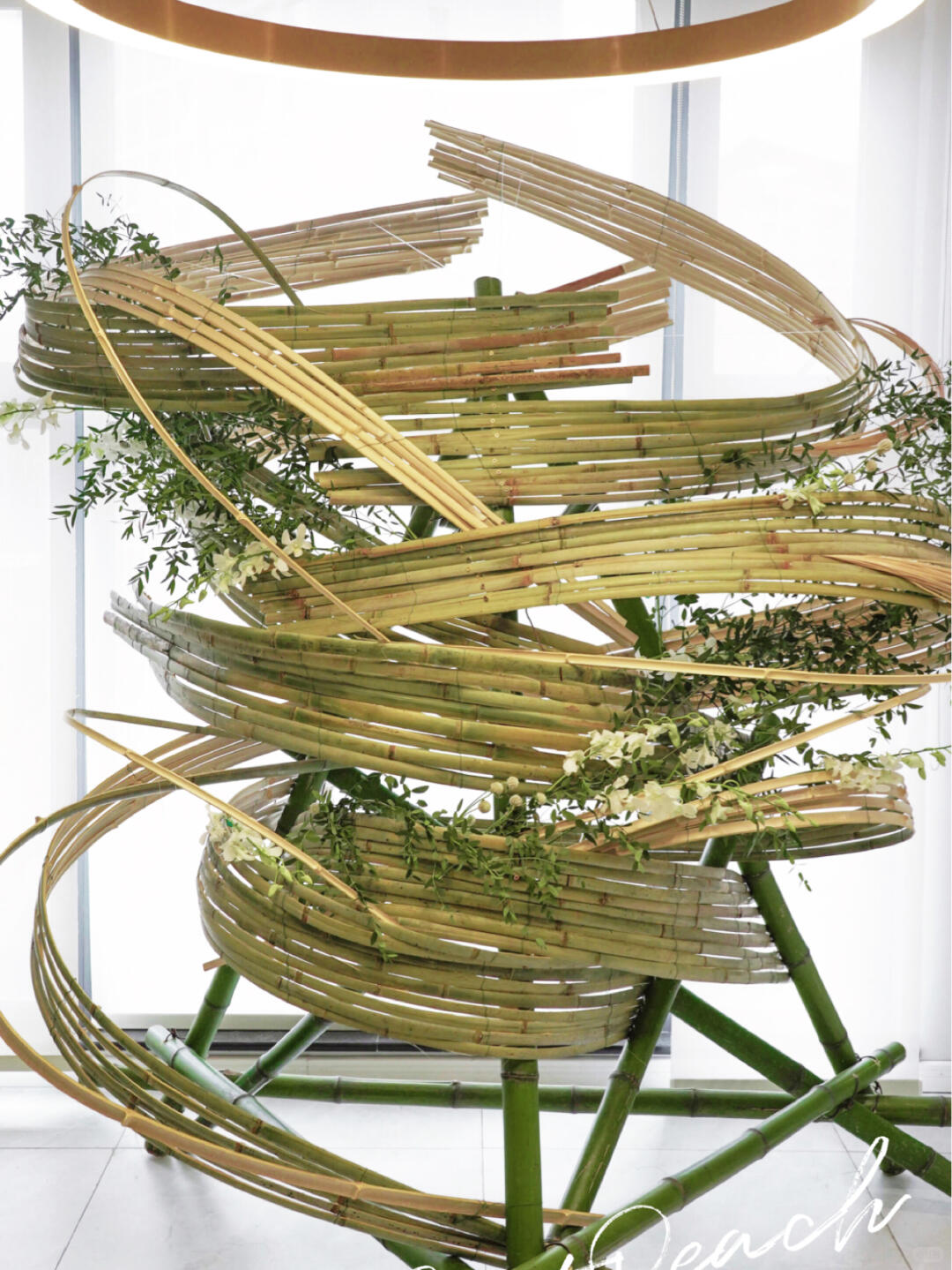 Chengdu Bamboo Installation Art | Hotel Installation| Installation art lostpeach