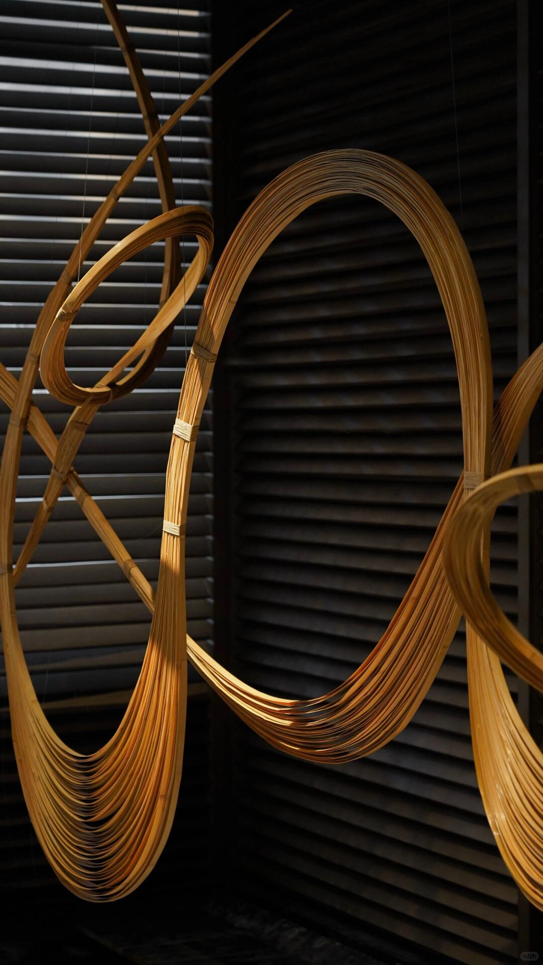 艺术审美,用竹线条勾勒山影 | 空间装置艺术 - 图片12