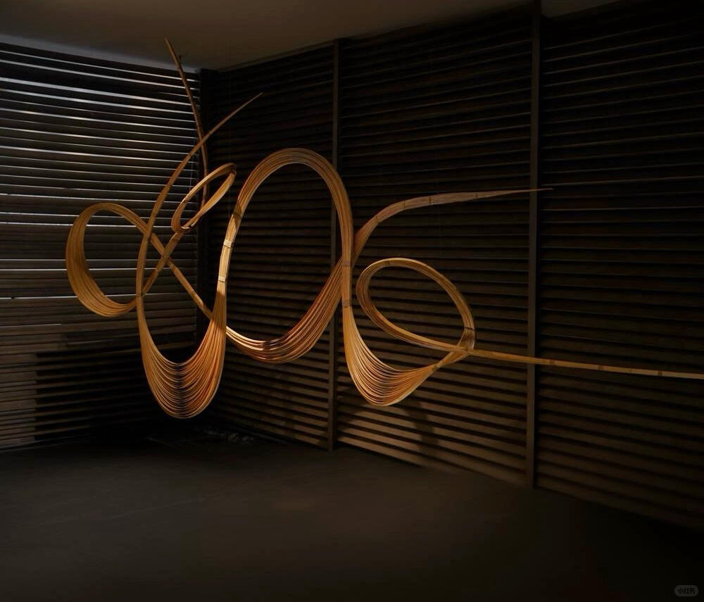 艺术审美,用竹线条勾勒山影 | 空间装置艺术 - 图片16