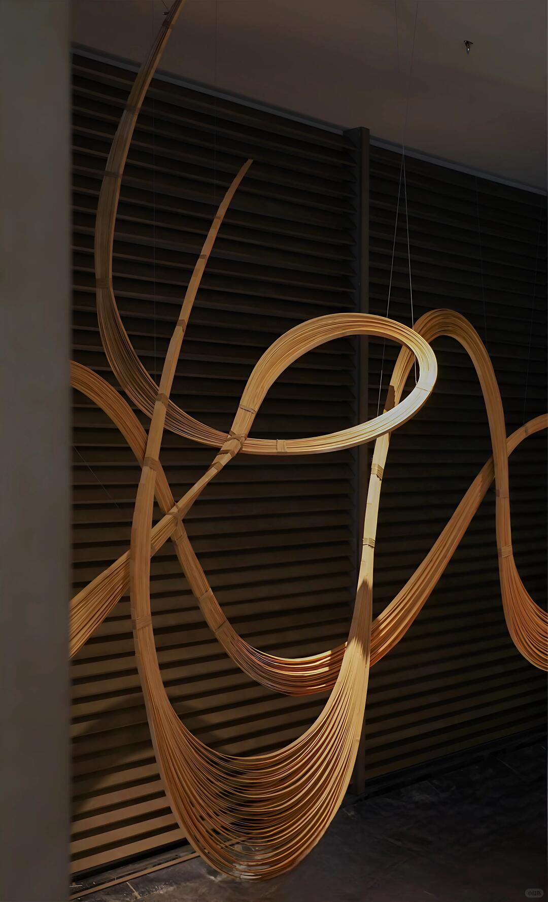 艺术审美,用竹线条勾勒山影 | 空间装置艺术 - 图片7