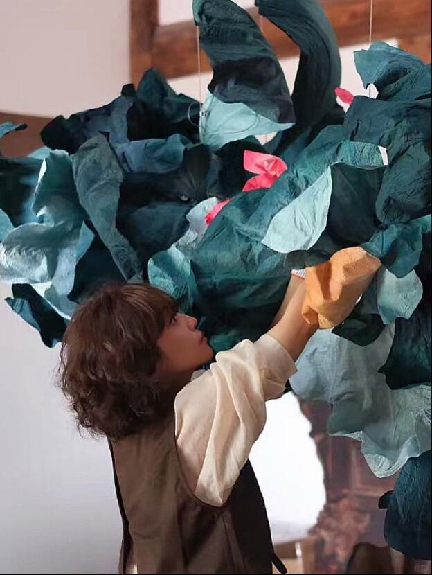 艺术装置创作 | 张大千荷叶图 - 图片6