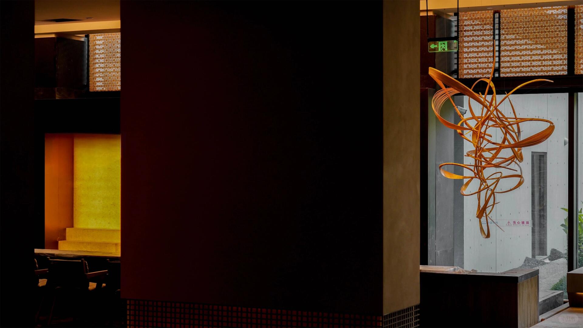 用竹书写禅意,风和雾的轨迹 | 酒店装置艺术 - 图片15