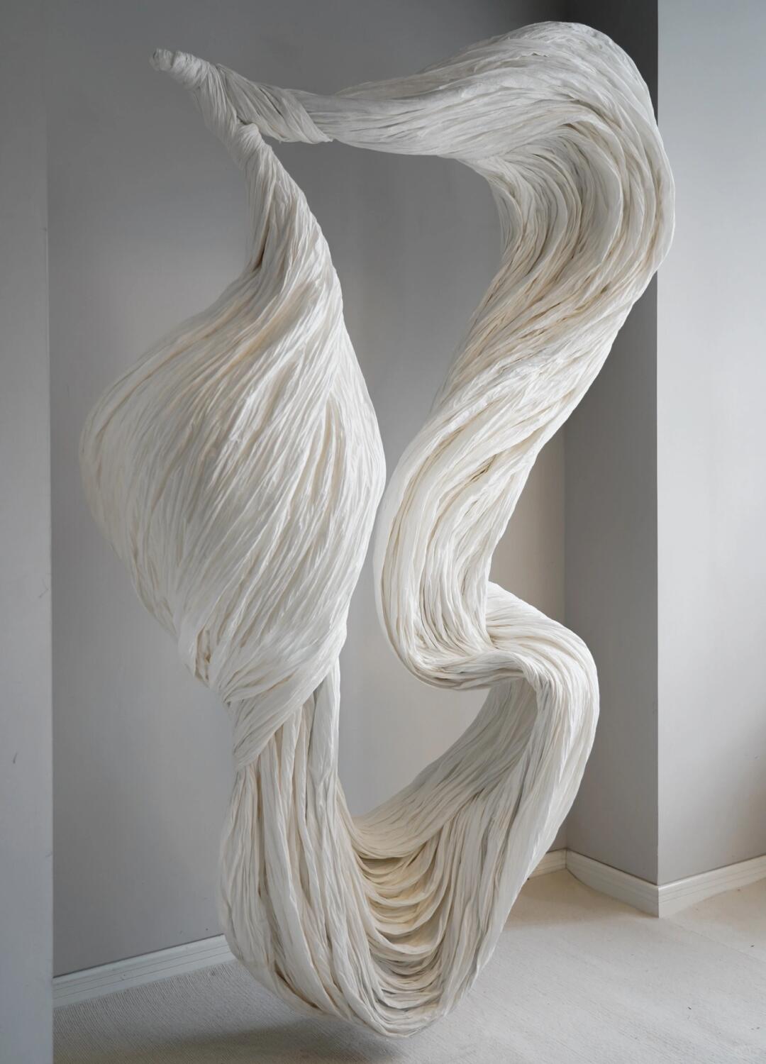 Simulating Sculptural Texture with Paper: My Artistic Exploration of Surface Texture| Installation art lostpeach