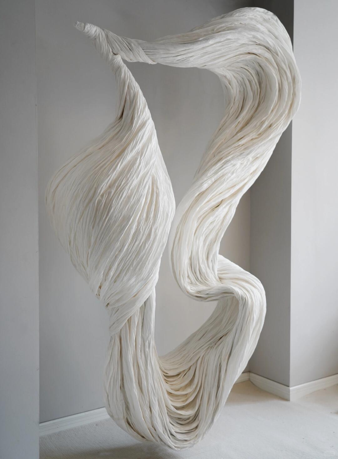 Simulating Sculptural Texture with Paper: My Artistic Exploration of Surface Texture| Installation art lostpeach