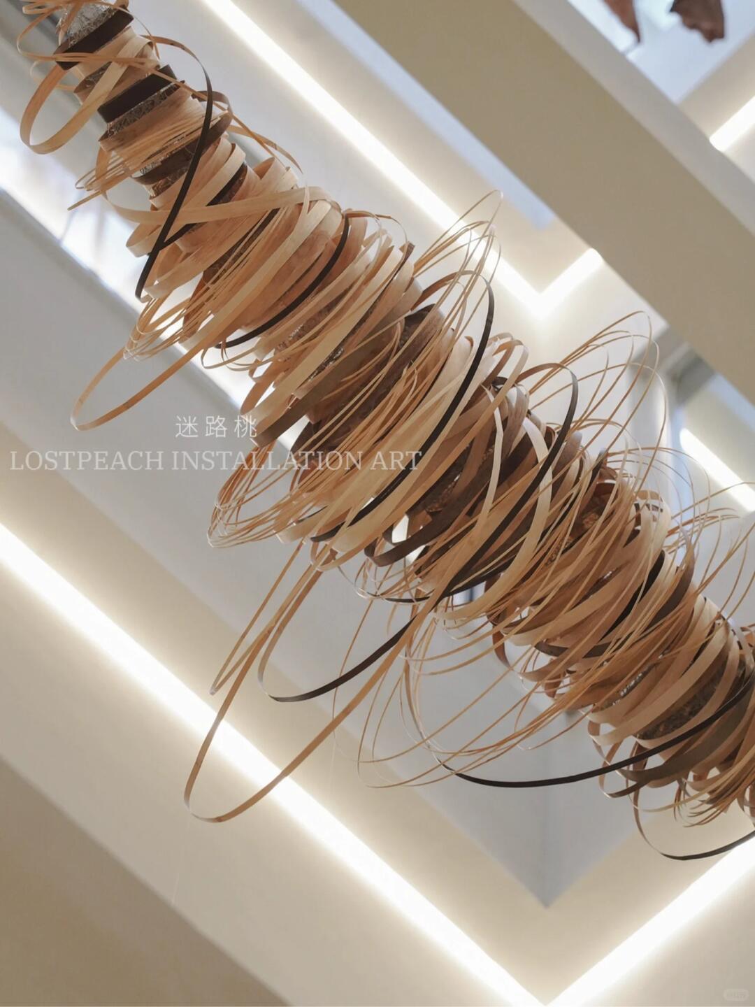 Trajectory | Stacking Installation Materials, the Natural Artistry of Bamboo Strips| Installation art lostpeach
