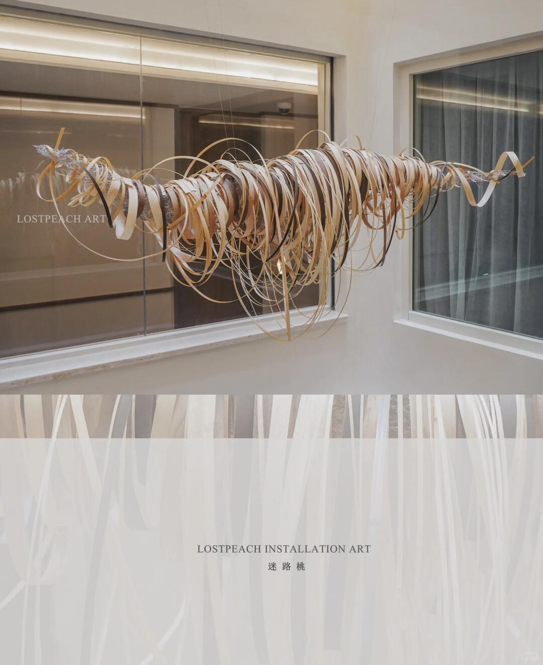 Trajectory | Stacking Installation Materials, the Natural Artistry of Bamboo Strips| Installation art lostpeach