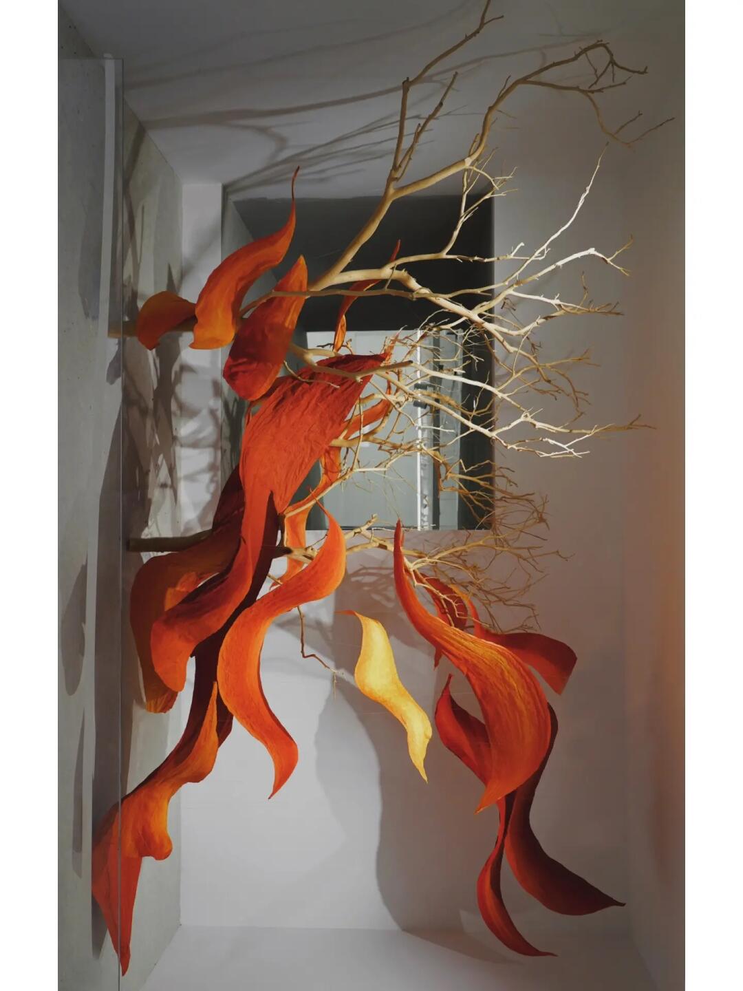 Phoenix in Flight | My Favorite Recent Showroom Window Installation| Installation art lostpeach